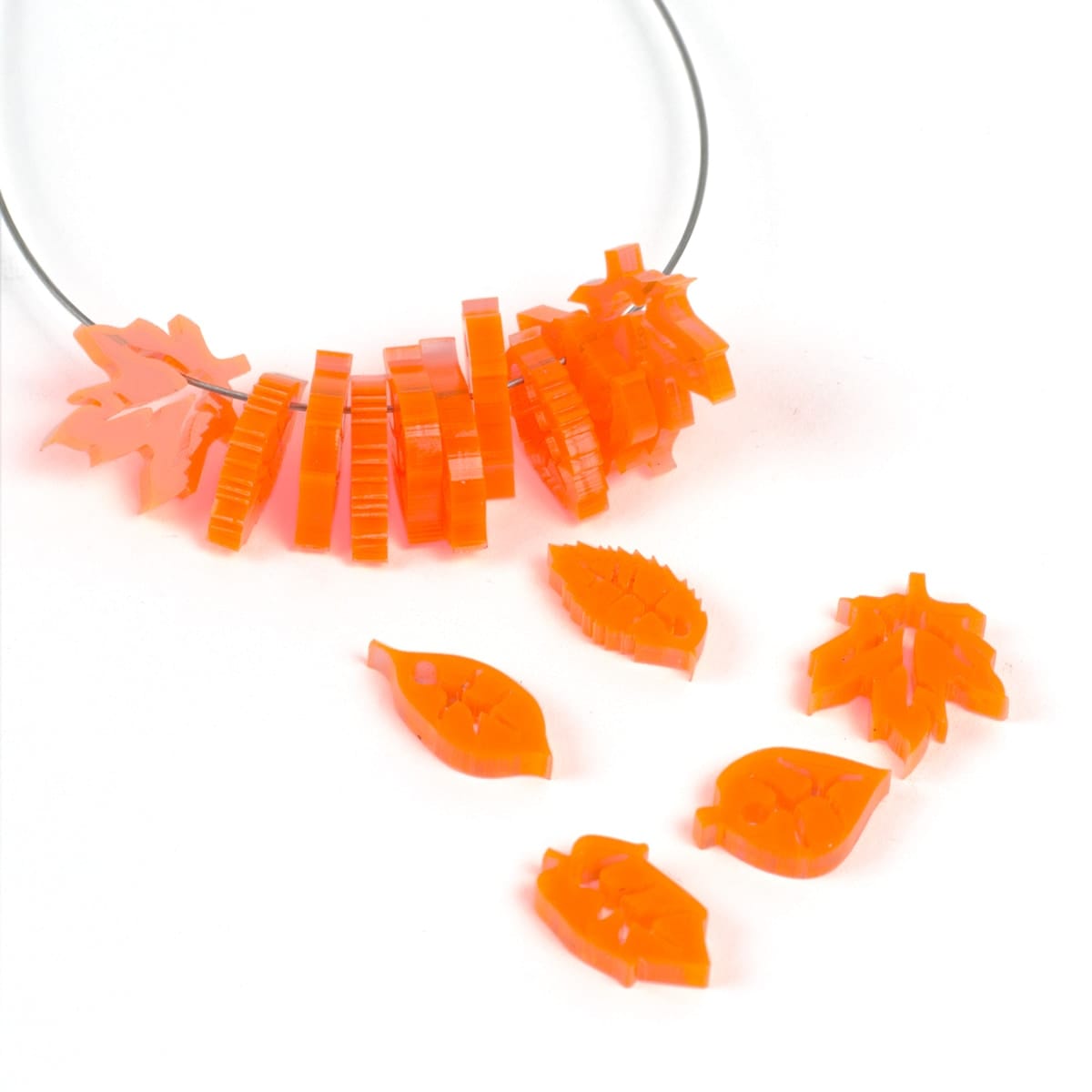 Neon Orange Translucent Acrylic example product.