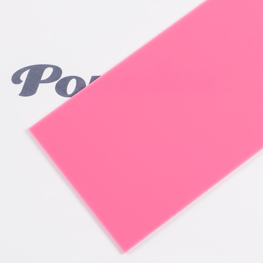 Solid Neon Pink Acrylic includes laser cutting, material & shipping – Outfab